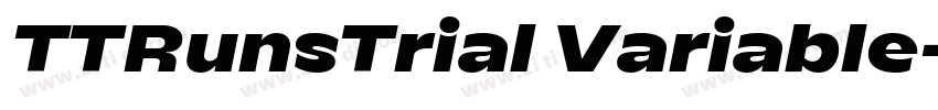 TTRunsTrial Variable字体转换